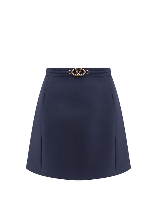 Virgin Wool And Silk Skirt