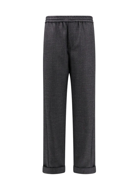 Virgin Wool Trouser With Fold At The Bottom