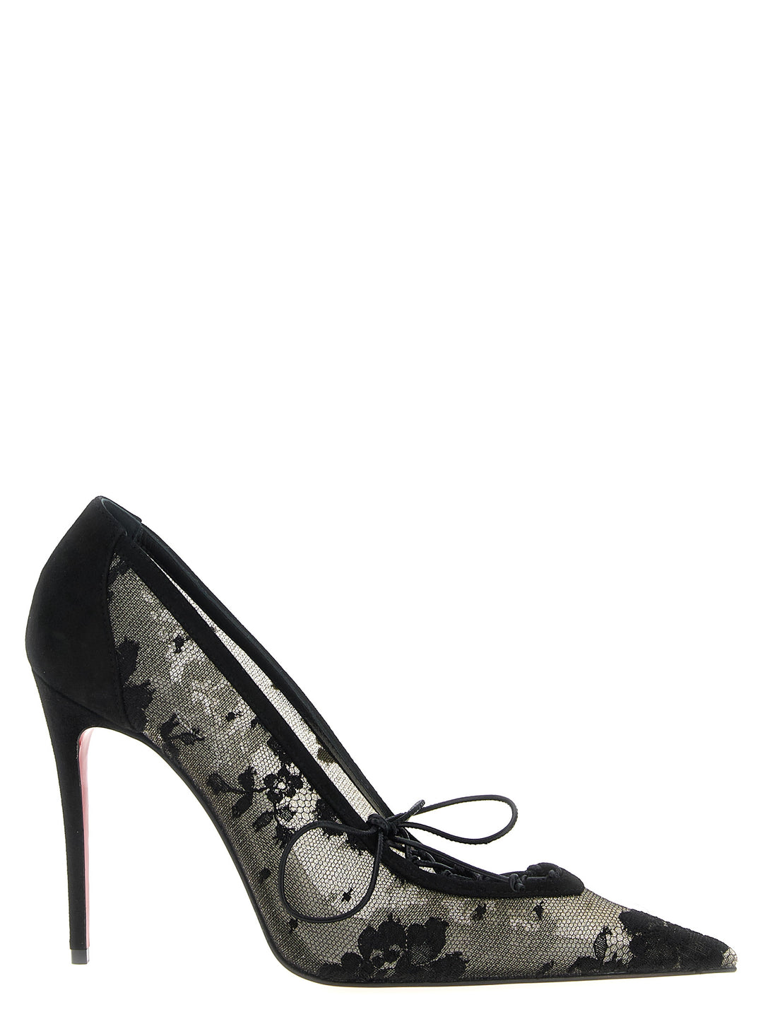 Christian Louboutin Km Lace Pumps - Black | 87d6fba513cff6dd5fe084bbe9ae230a503ee396