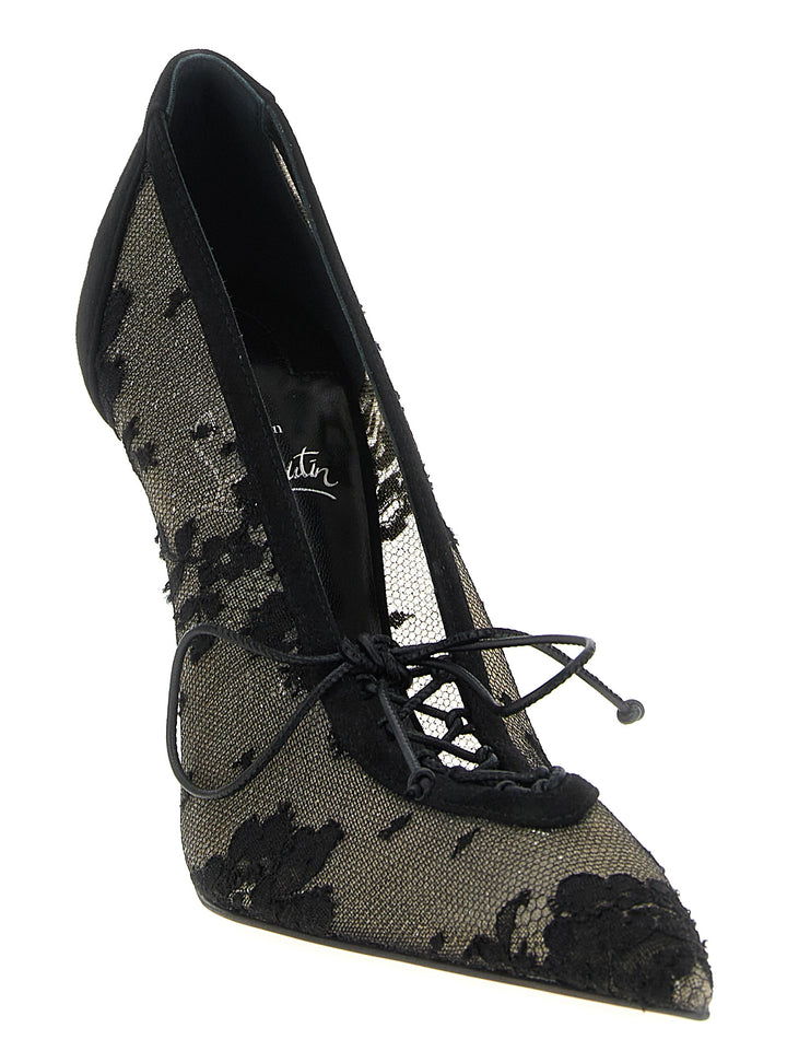 Christian Louboutin Km Lace Pumps - Black | f165938ffd5470173608ab4e613a752183ca9ffb