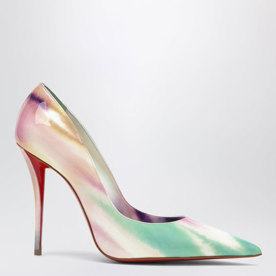 Miss Z Pumps In Tie-Dye Patent Calf Leather