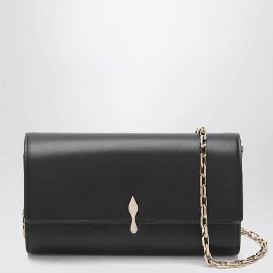 Black Clutch Bag With Chain Strap
