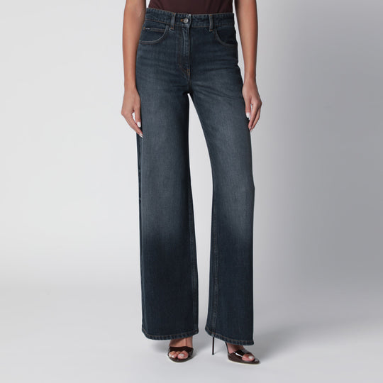 Vintage Blue Baggy Denim Trousers