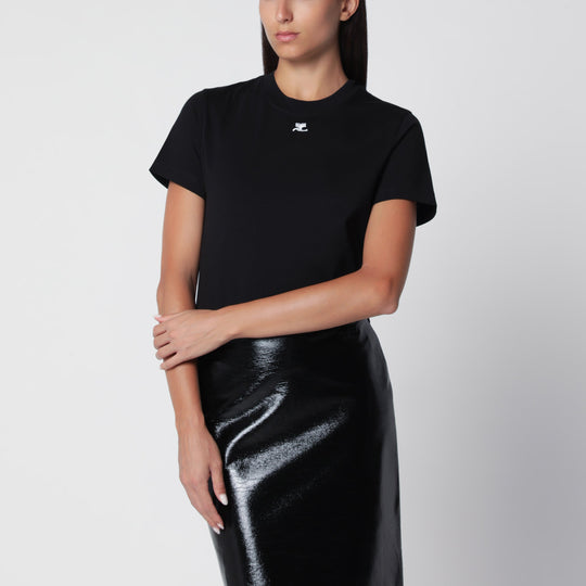 Black Ac Logo Cotton T-Shirt