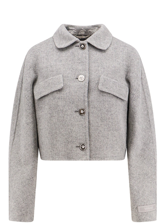 Virgin Wool And Cashmere Peacoat