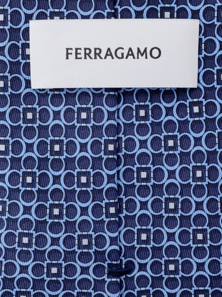 Ferragamo Ties - Blue and green | 412a89b4502a2df8367a6563375c701b919ffb74