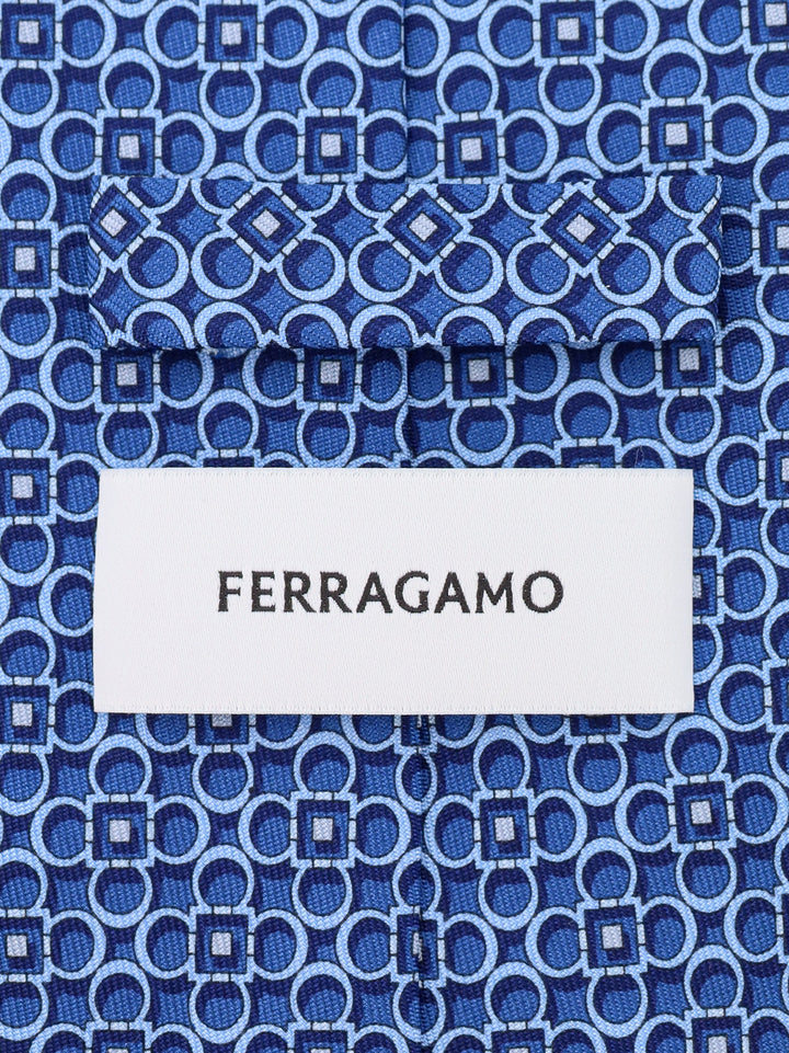 Ferragamo Ties - Blue and green | 60be8c05041c3387deaf77773c391e225ffd5935