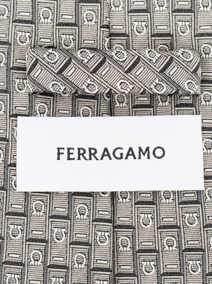 Ferragamo Ties - Blacks and greys | bfe59e522dc8922be534e8e1b6ac2a39e4618aa6