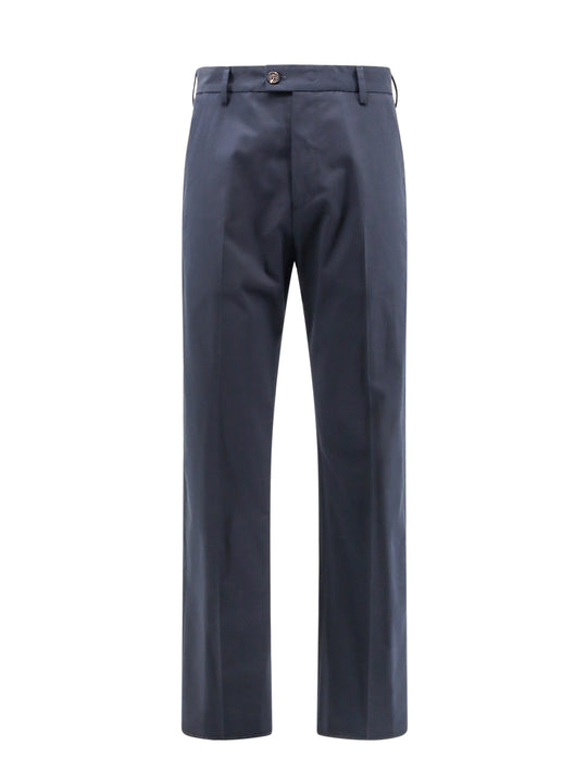 Cotton Trouser With Logo Detail