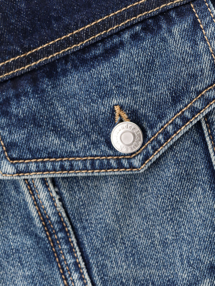 Alexander Mcqueen Jackets - Blue and green | 4c2fe00e18197b9890a246440062bfbb59d24b15