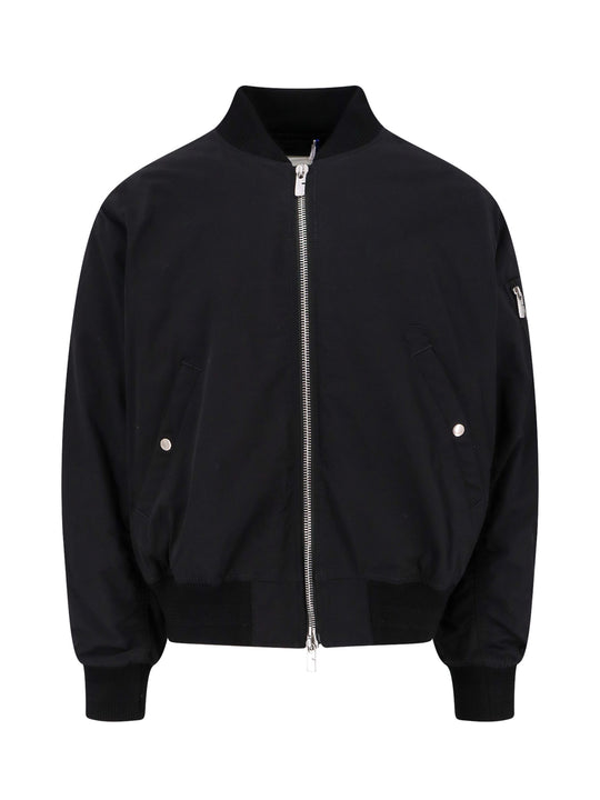 Nylon And Cotton Jacket With Ekd Embroidery