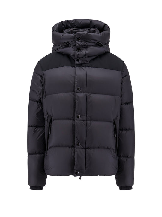 Padded And Quilted Nylon Jacket With Removable Sleeves