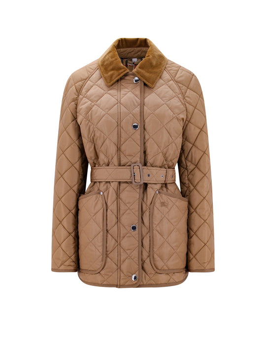 Recycled Ylon Quilted Jacket With Diamonds Motif