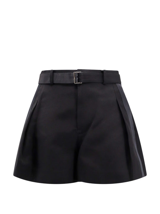 Cotton Shorts With Silk Profiles