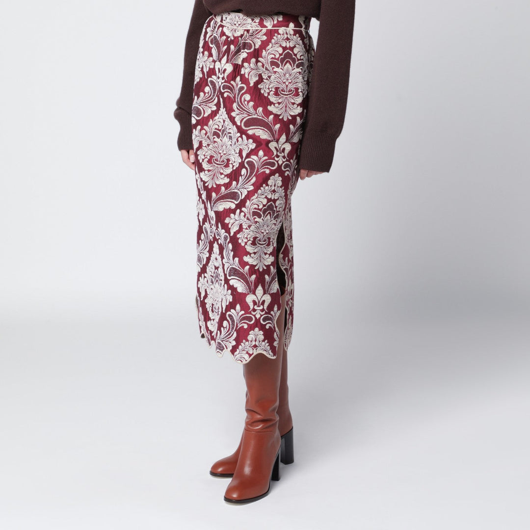 Farm Rio Skirts - Burgundy | 4302aebc4be09721f2771ec24edfd6181a6b8f1d