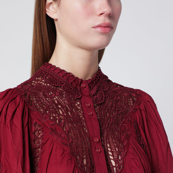 Farm Rio Shirts & Tops - Burgundy | 0ed5ee914259594699e8725c1aa6050418a25a9e