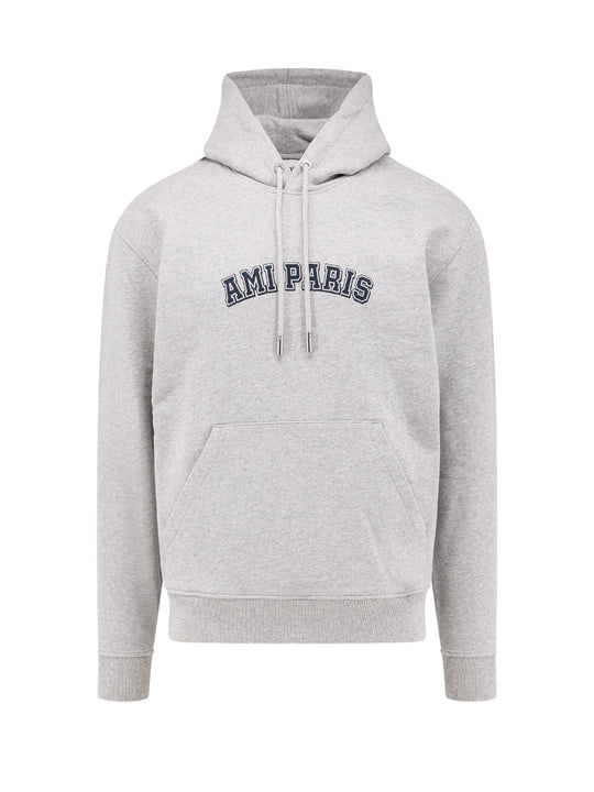 Biologic Cotton Sweatshirt With Frontal Logo Print