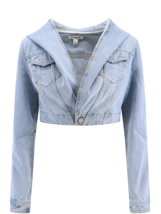 Crop Fit Denim Jacket