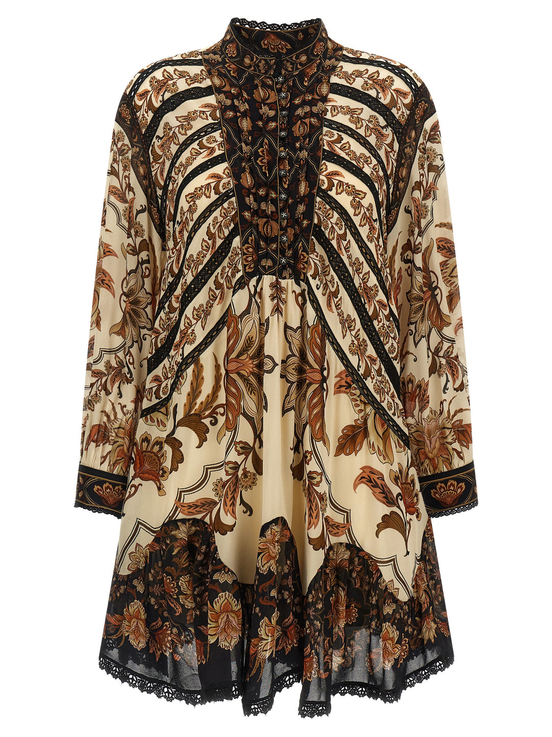Farm Rio Majestic Garden Sand Dresses - Beige | 3151eca4461c15357ea262410bc5d1a348f48105