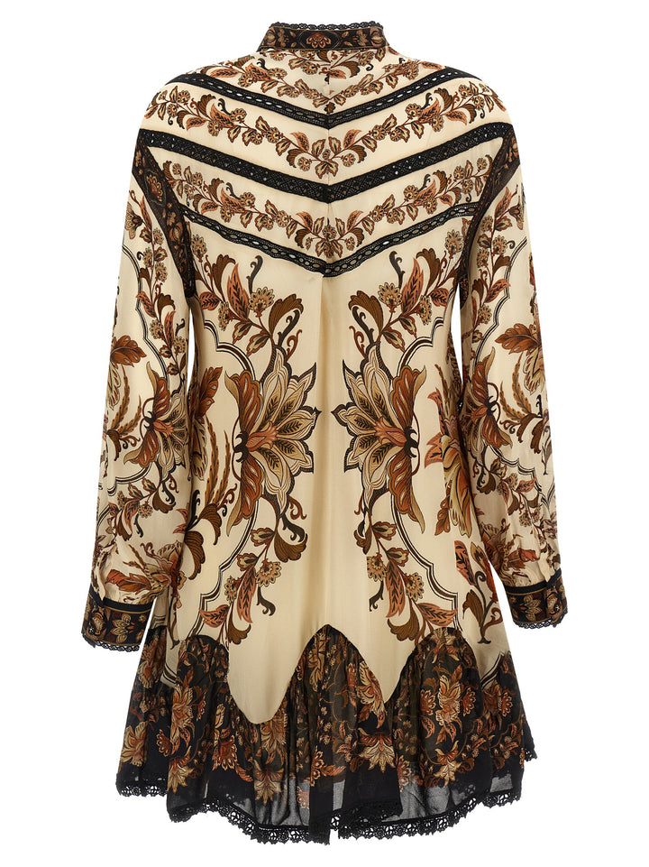 Farm Rio Majestic Garden Sand Dresses - Beige | b0a9b96634618401fb83d4bfbd380c4370246cd3