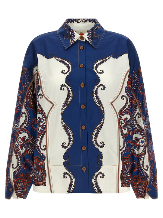 Arabesque Scarf Sand Shirt And Blouse Multicolor