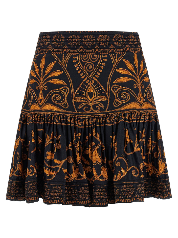 Farm Rio Cornely Anika Black Skirts - Multicolor | b41396e190bbe220149b080cbe419a037735cd3a