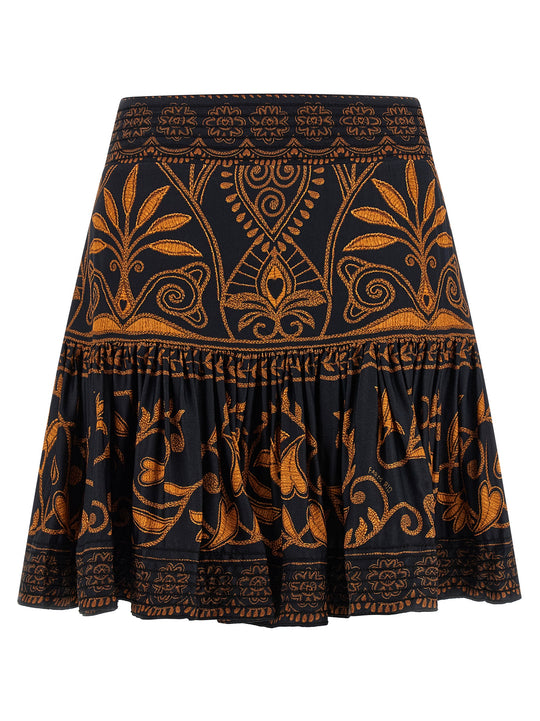 Cornely Anika Black Skirts Multicolor