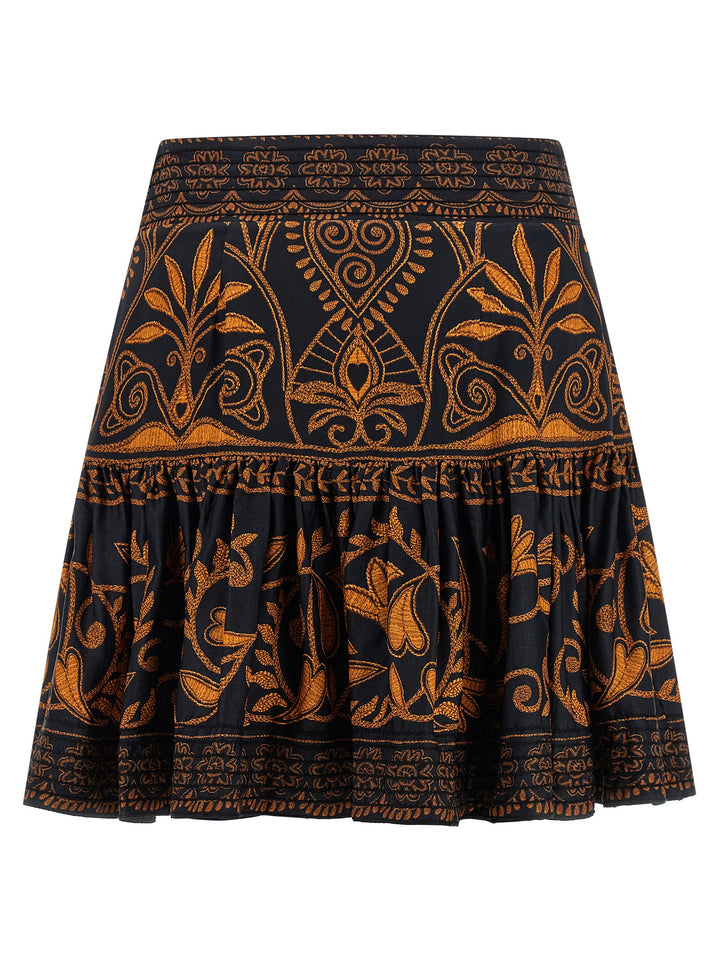 Farm Rio Cornely Anika Black Skirts - Multicolor | 96acfd76b2b25dc606d66bd1a1ec5130e8a82475