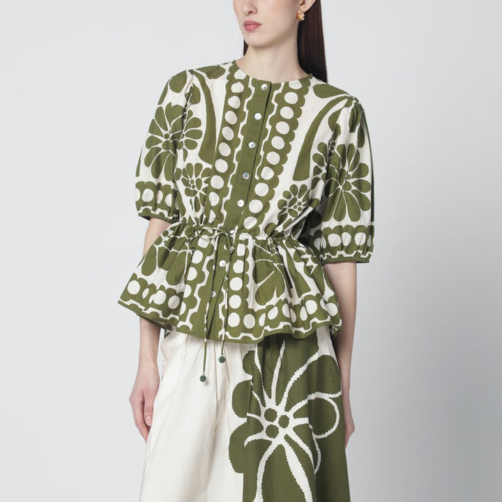 Farm Rio Shirts & Tops - Green | e0ebf724253f786aae9a4e94f7f960089bed19f4