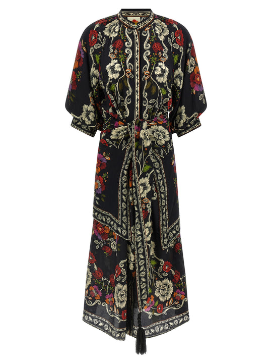 Rococò Flowers Dresses Black