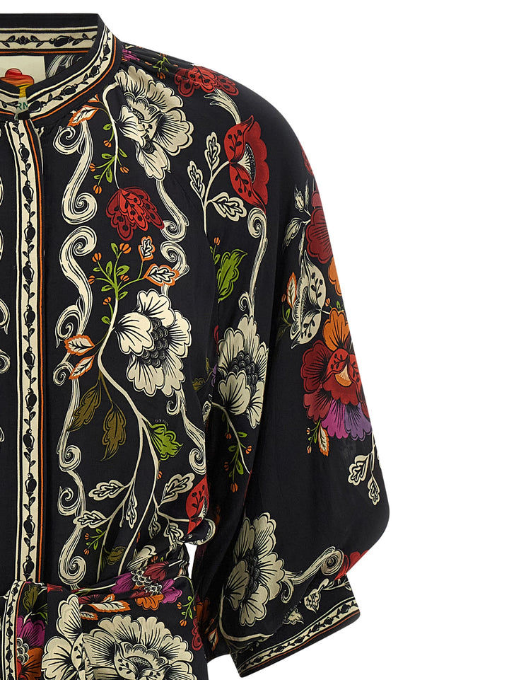 Farm Rio Rococò Flowers Dresses - Black | 2562f7e32c46fea52a95f41d94b2ebf4cf14e4fb