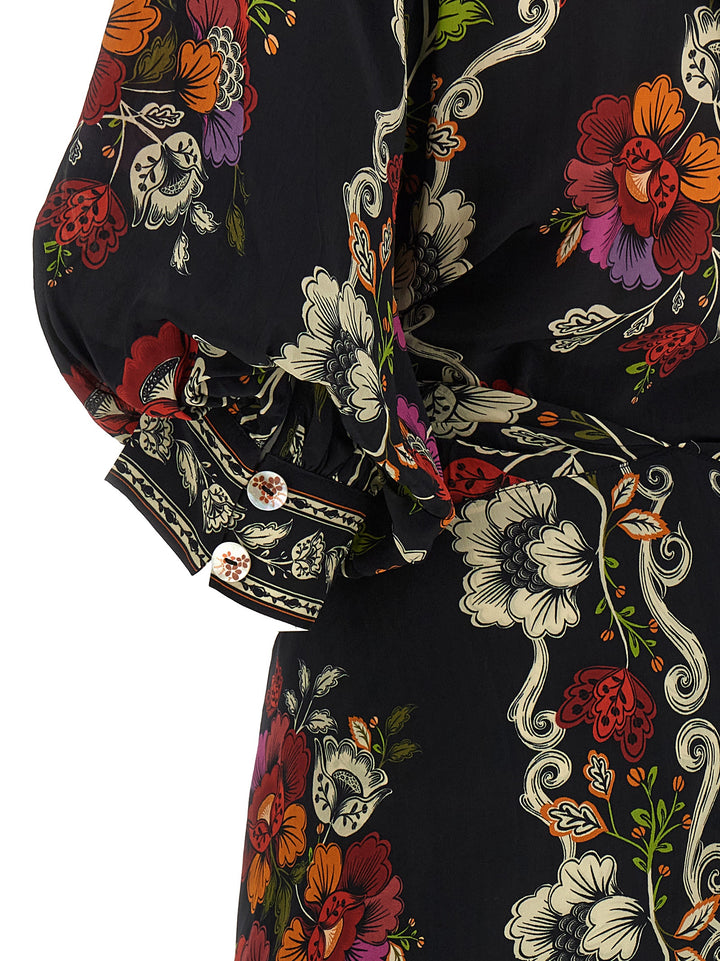 Farm Rio Rococò Flowers Dresses - Black | 7bc68479b84f2340af64dce6ec0f1a99fc0a846c