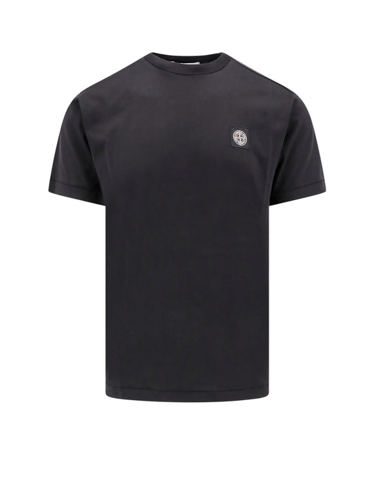 Cotton T-Shirt With Logo Patch