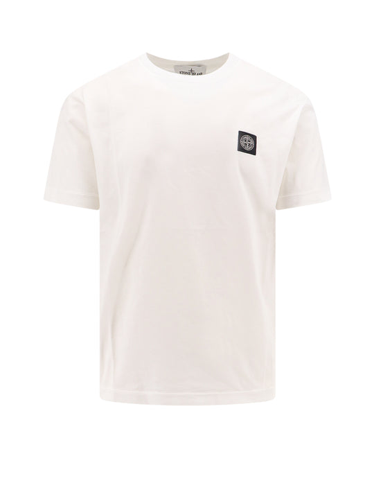 Cotton T-Shirt With Logo Patch