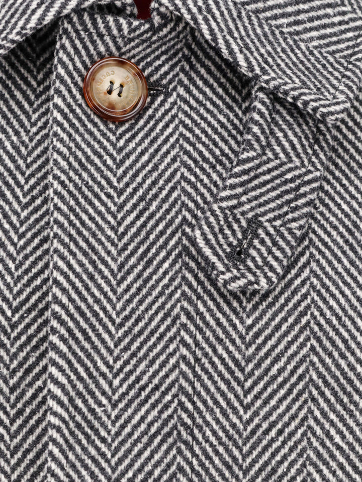 Brunello Cucinelli Coats - Blacks and greys | 9ee7415e94eb6fba84d89bf6abc0b7c2fe7bbe37