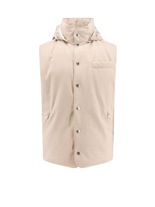 Padded Sleeveless Nylon Jacket