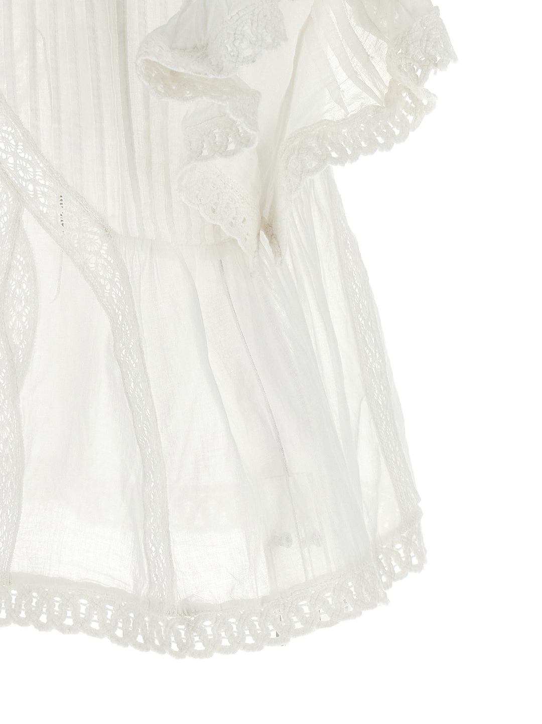Farm Rio Openwork Detail Blouse Shirt and Blouse - White | db6fa3975c00adb80ea0b8cd7cad3bac899d648d