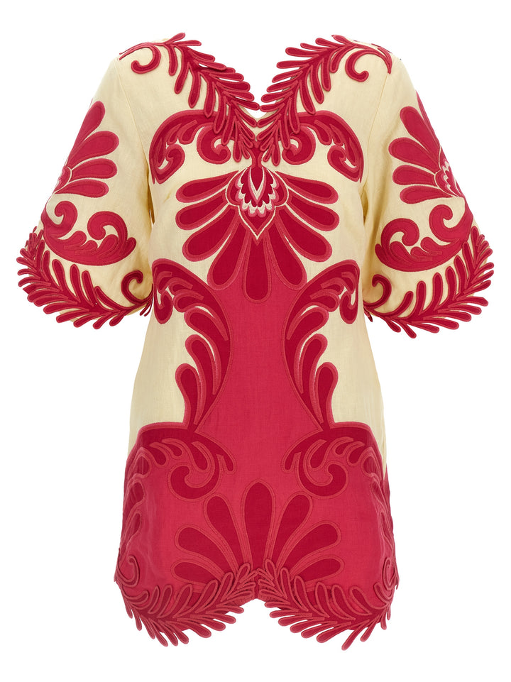 Farm Rio Spring Arabesc Dresses - Fuchsia | 318261915bbf7d7fa7f0b1d27938418a93b50956