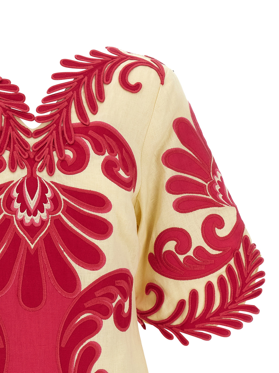 Farm Rio Spring Arabesc Dresses - Fuchsia | 608e75efbb5de7adde32d52f414169d6066e5b8b