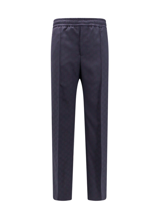 Gg Fabric Trouser With Web Detail