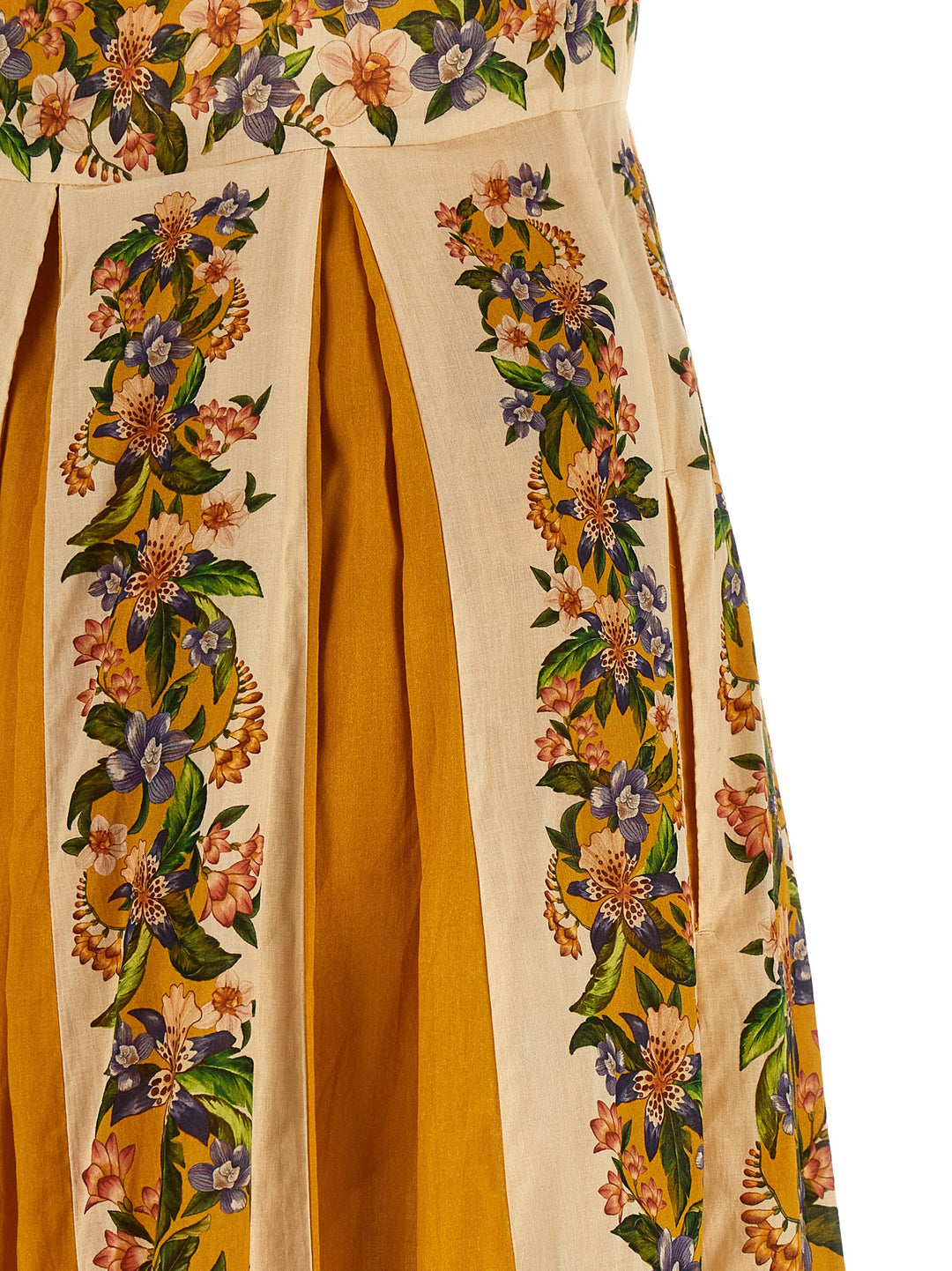 Farm Rio Sand Hilo Stripes Maxi Dresses - Yellow | d92c638fe30b51558c1a6436cfa87a570632dc04