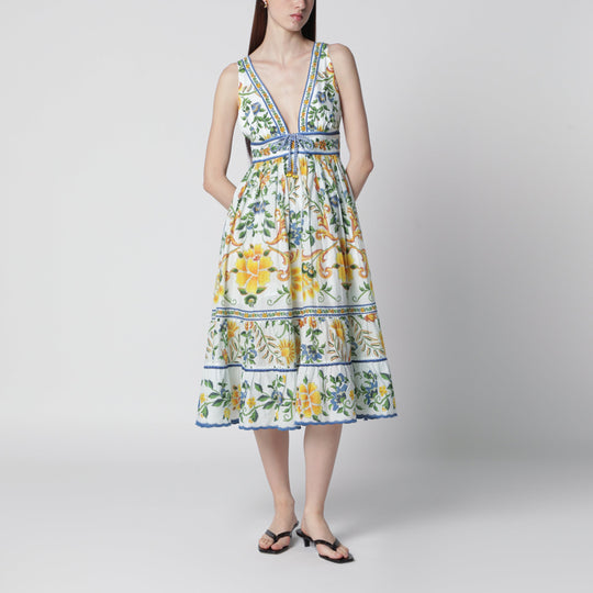 Emily Floral Tapestry Midi Dress