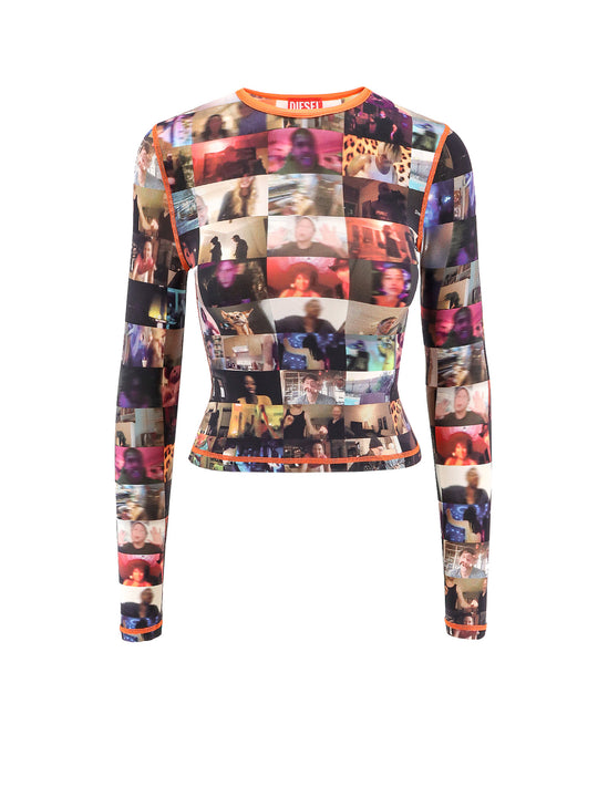 Multicolor Nylon Top