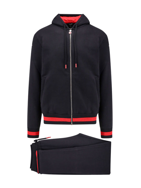 Cotton Jumpsuit With Contrasting Bands