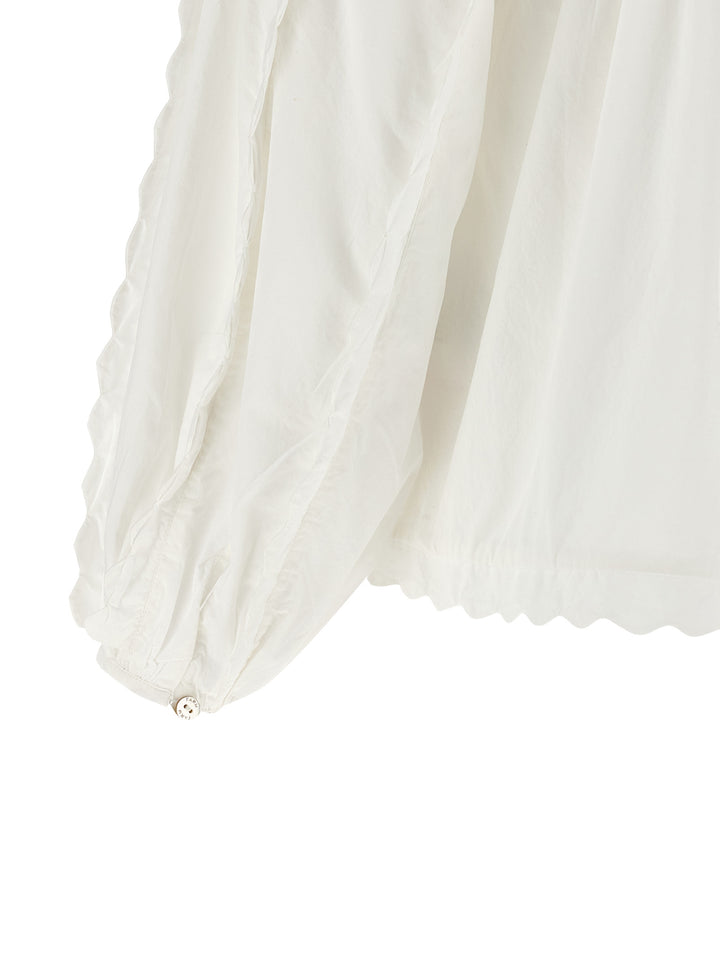 Farm Rio Cotton Blouse Shirt and Blouse - White | 96ebf29b9390969c0826c4dc4d8c53c56cd22f85