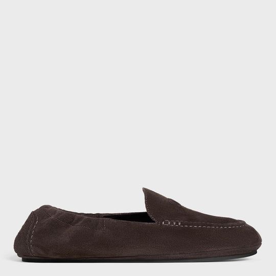 Brown Suede Loafer Triomphe Adam