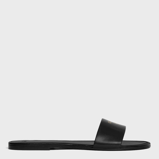 Coast Mule In Black Lambskin