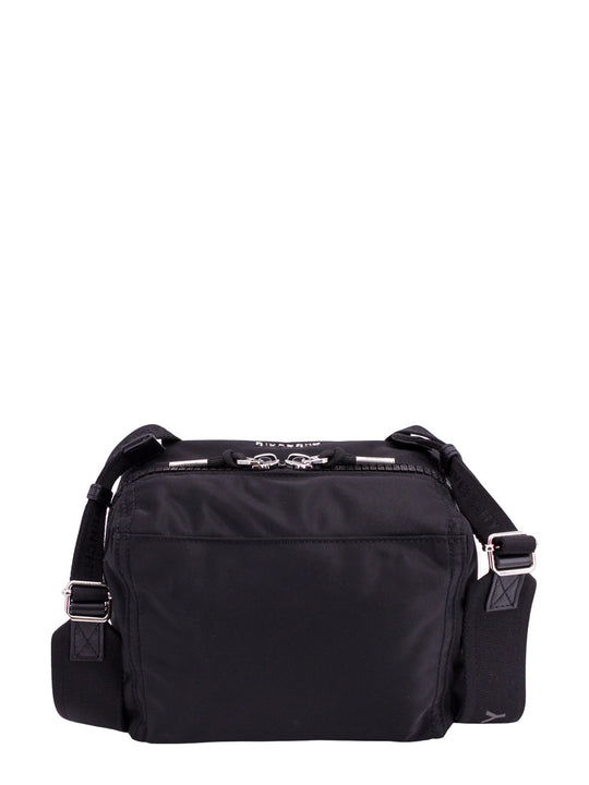 Nylon Shoulder Bag With Frontal Logo