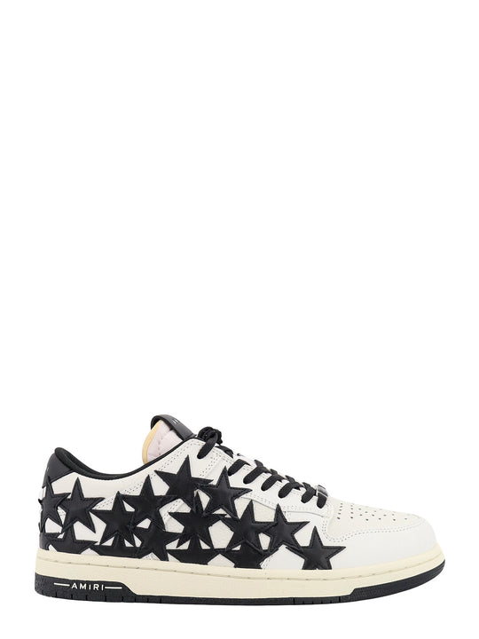 Leather Sneakers With Stars Detail
