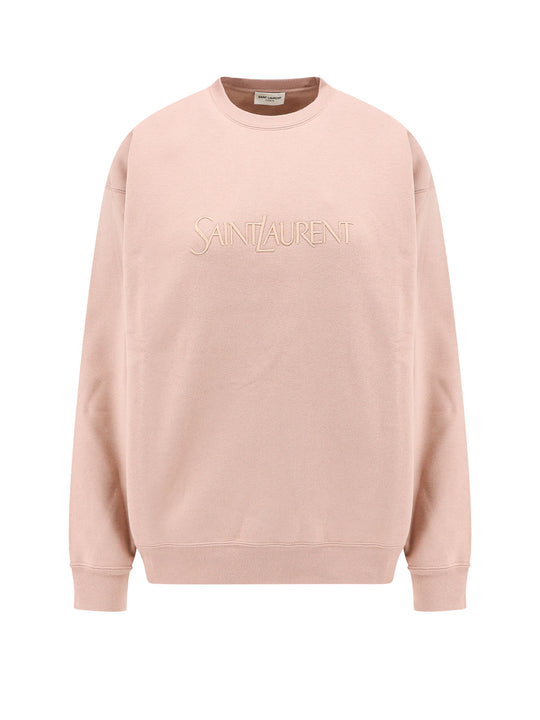 Certified Cotton Sweatshirt With Embroidered Logo